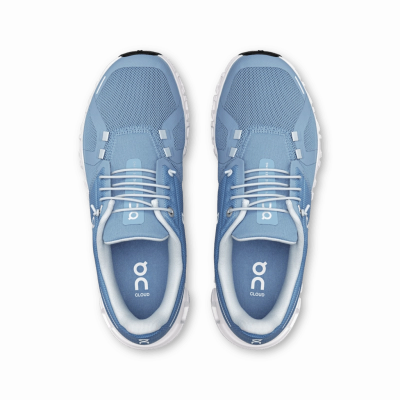 On Women's Cloud 6 - Chambray/White