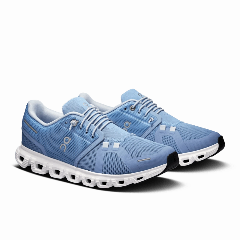On Women's Cloud 6 - Chambray/White
