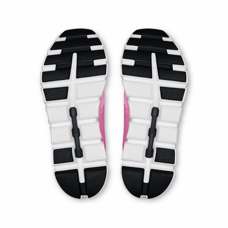 On Women's Cloud 6 - Raspberry/White