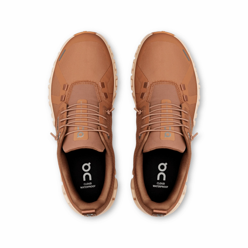 On Women's Cloud 6 Waterproof - Sandstone/Blonde