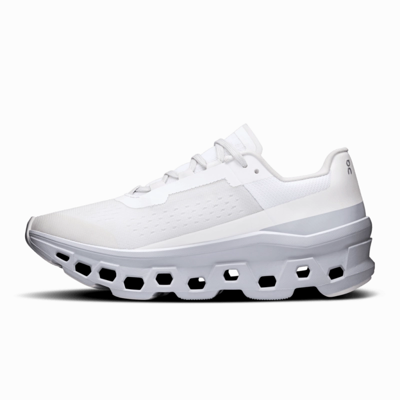 On Women's Cloudmonster - White/Glacier