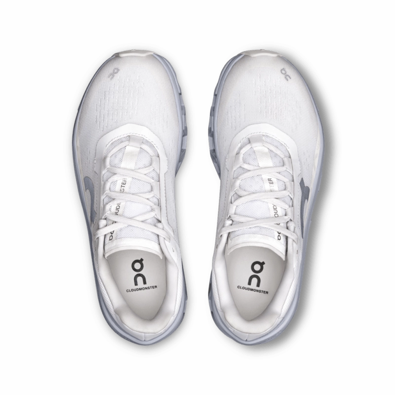 On Women's Cloudmonster - White/Glacier