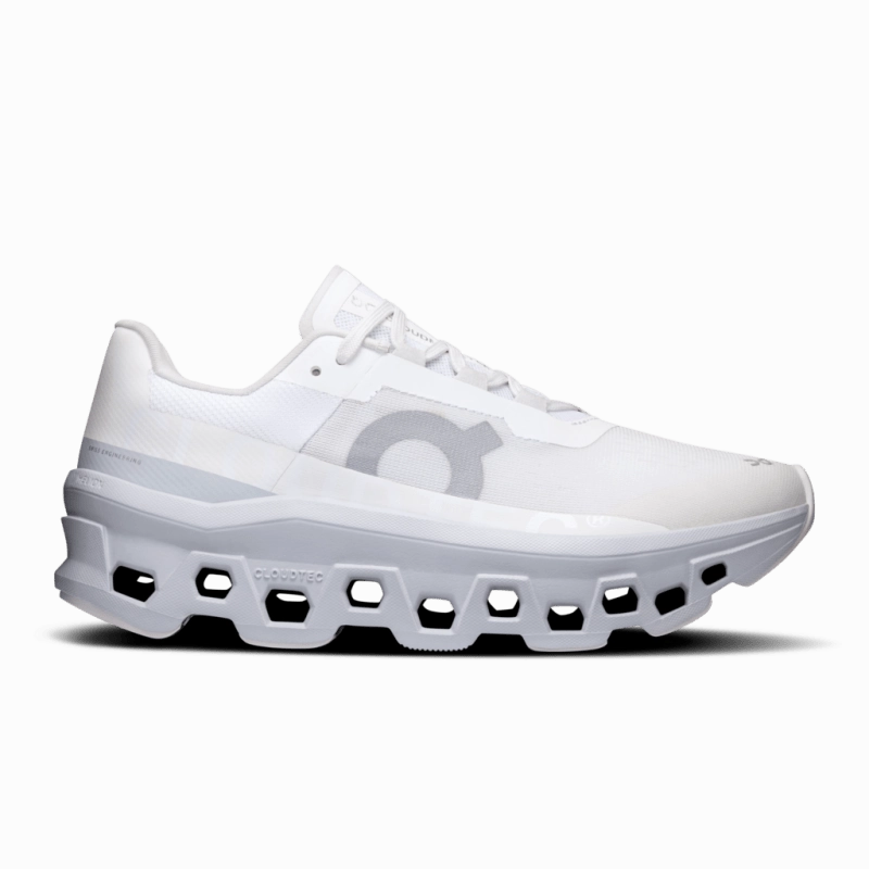 On Women's Cloudmonster - White/Glacier