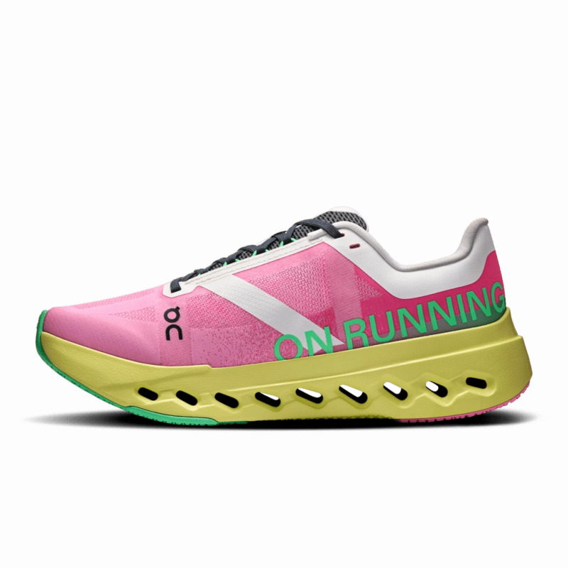 On Women's Cloudsurfer Next - Pink/Limelight