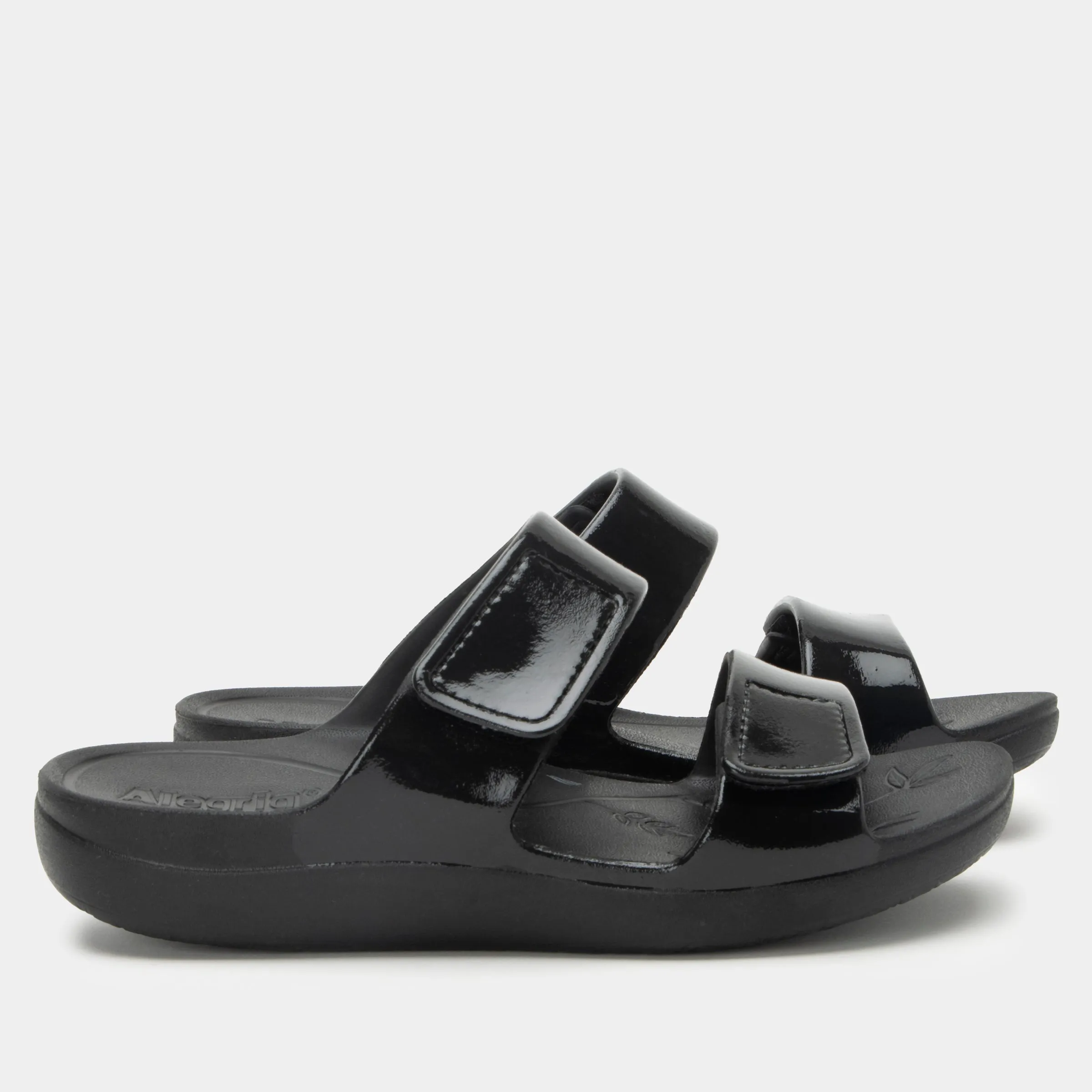 Orbyt Black Gloss Sandal