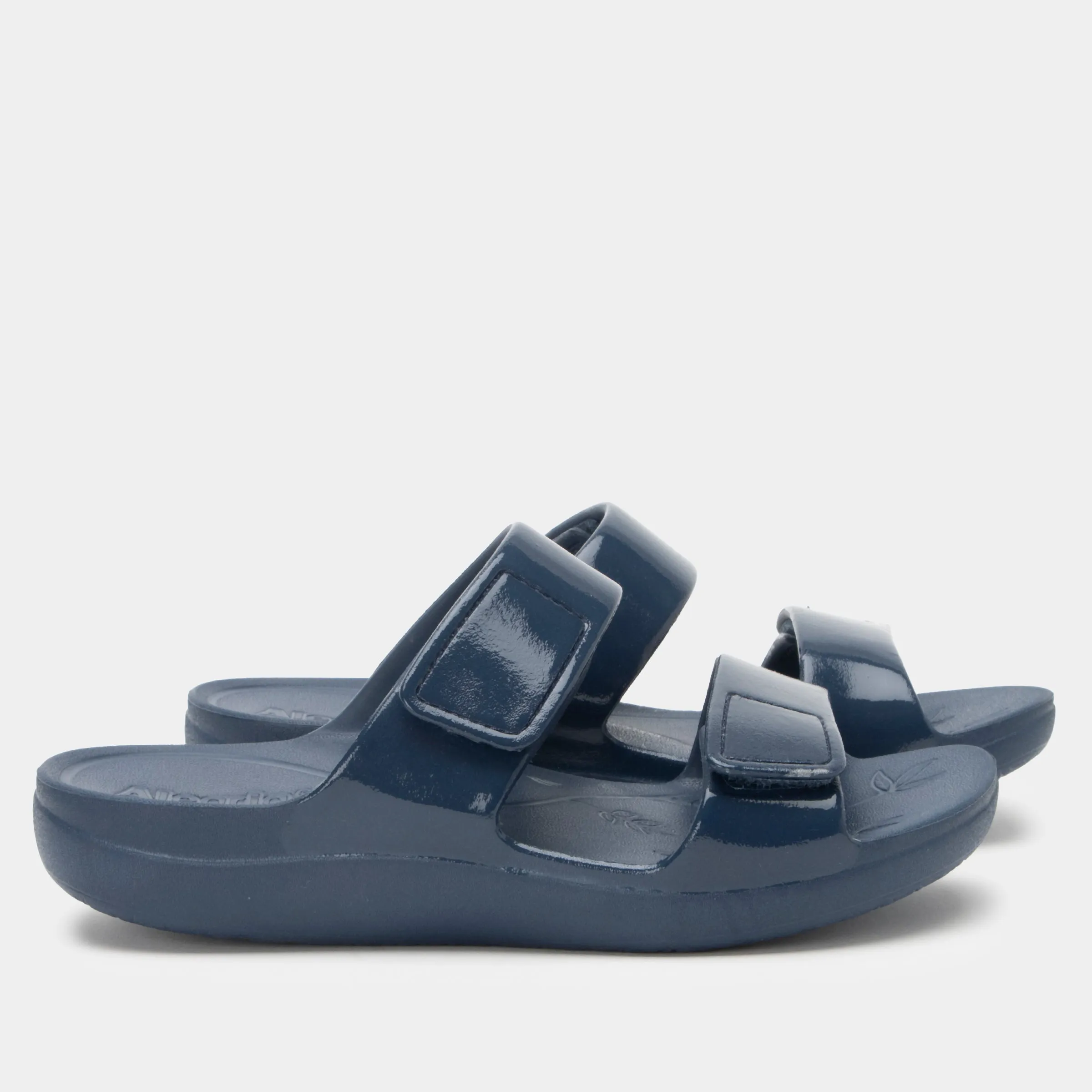 Orbyt Navy Gloss Sandal