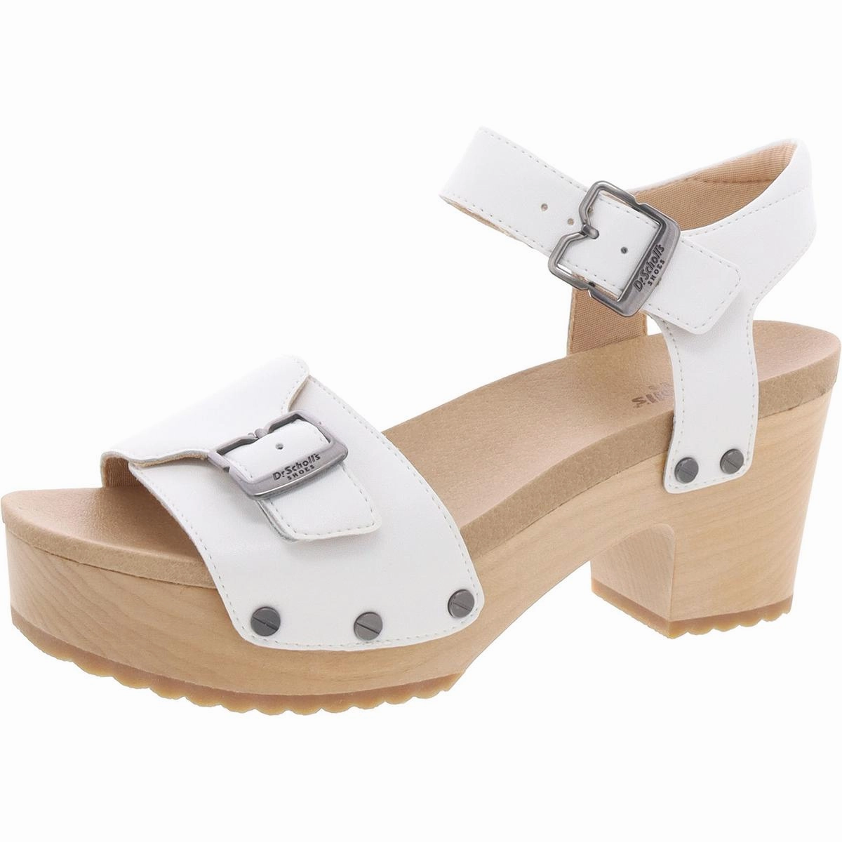 Original Love Womens Leather Slip On Block Heel