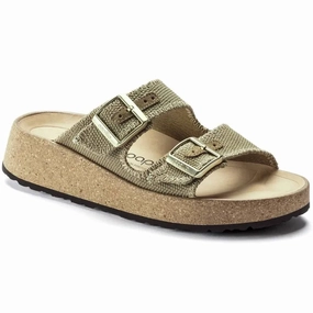 Papillio Women's Gabriela Suede / Canvas (Narrow Width) In Faded Khaki