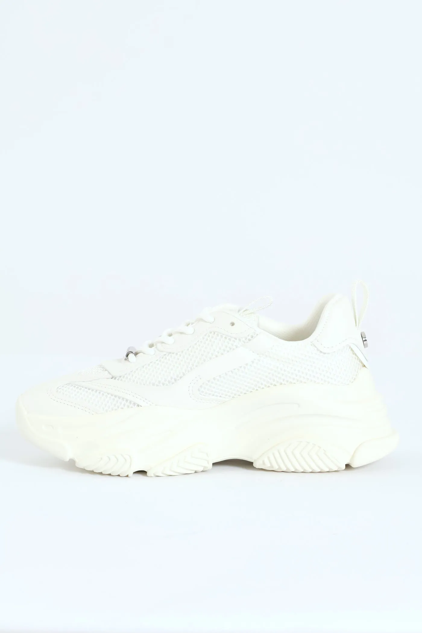 Possession Lace Up Chunky Sportie Sneaker - White