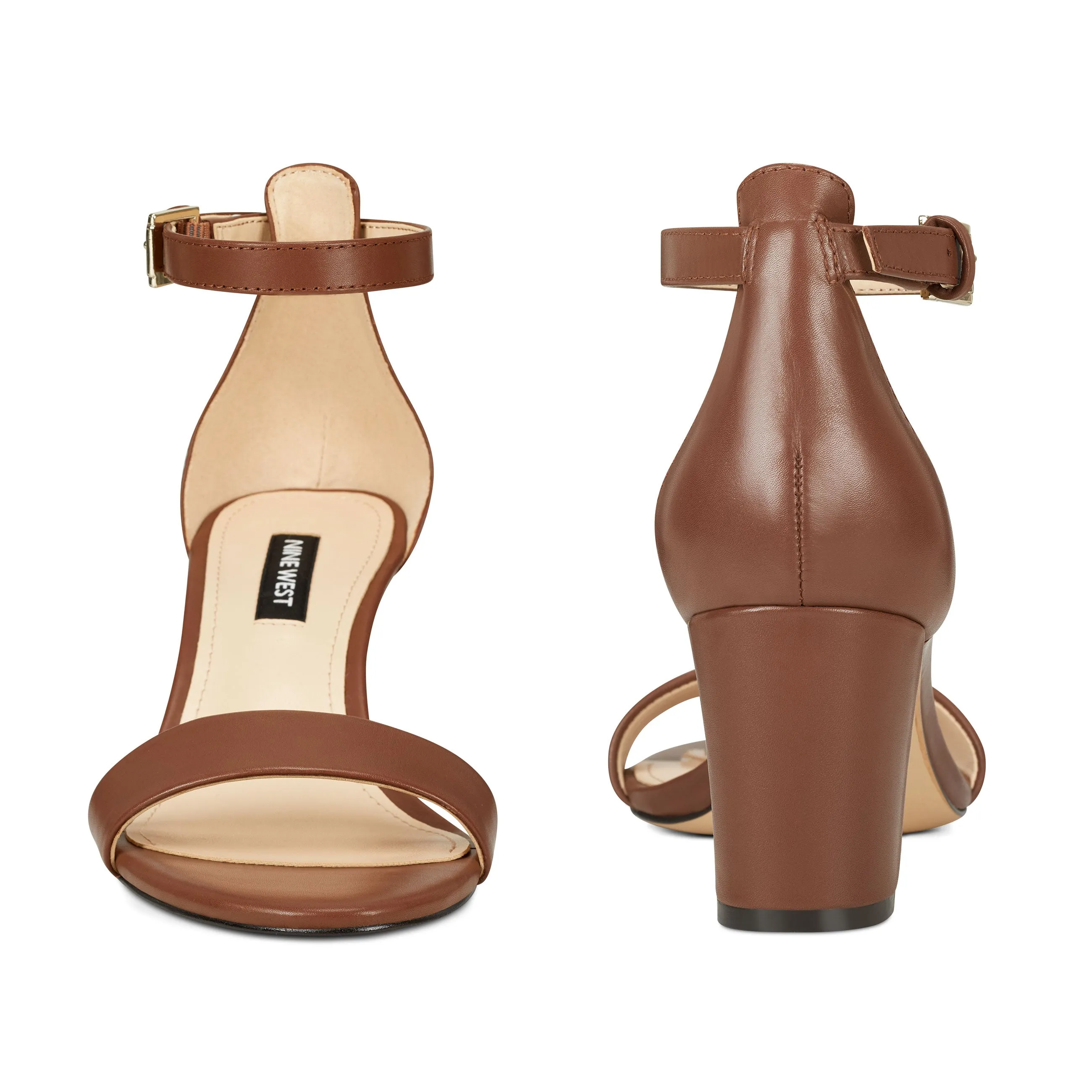 Pruce Ankle Strap Block Heel Sandals
