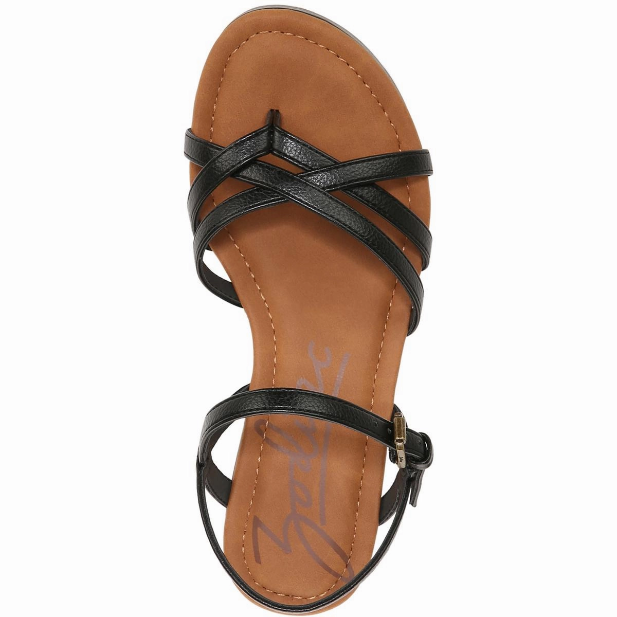 Rita Womens Strappy Buckle Wedge Sandals