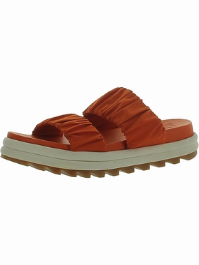Roaming Two Strap Womens Footbed Stretch Slide Sandals