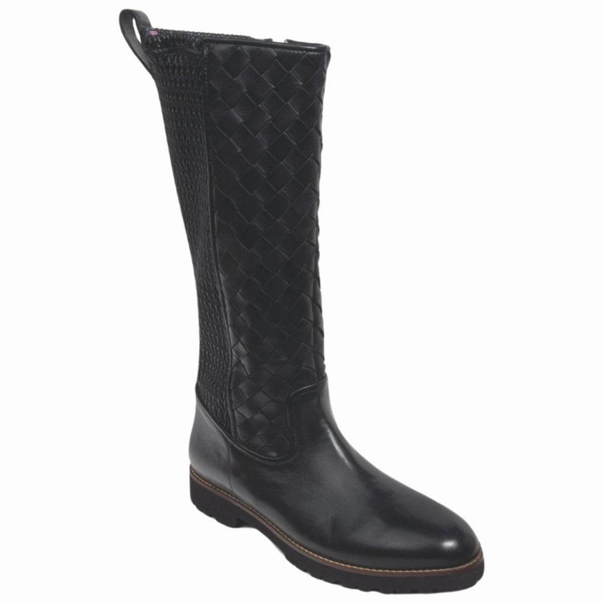 Robert Zur Women's Blair Black Woven Leather