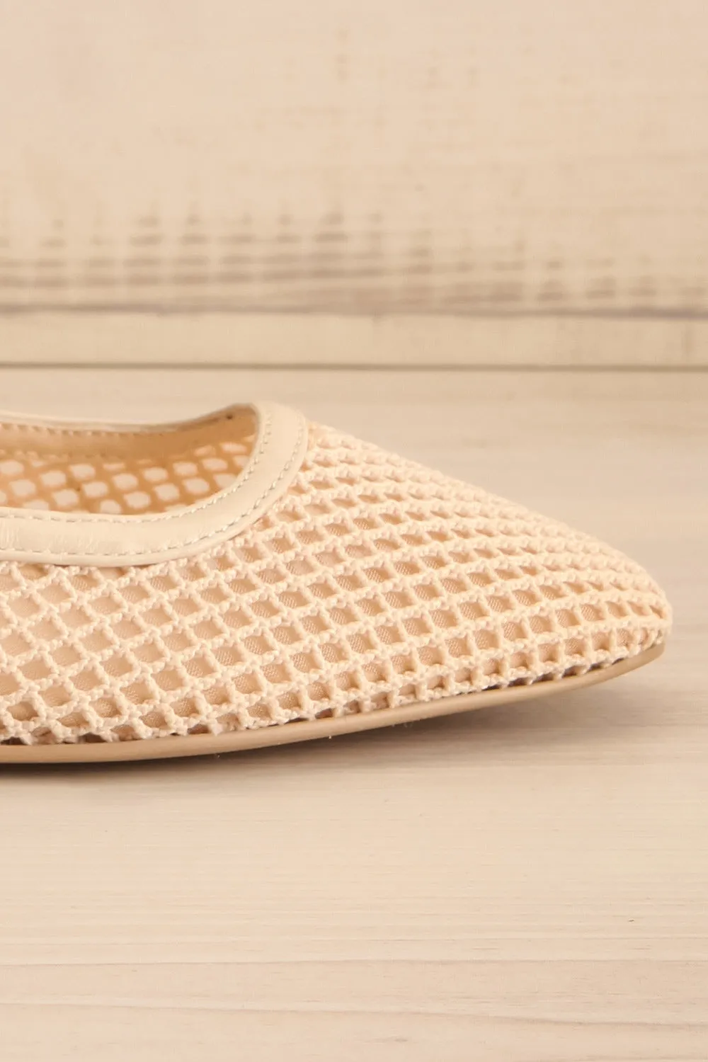 Rodnie | Raffia Beige Ballerina Flats