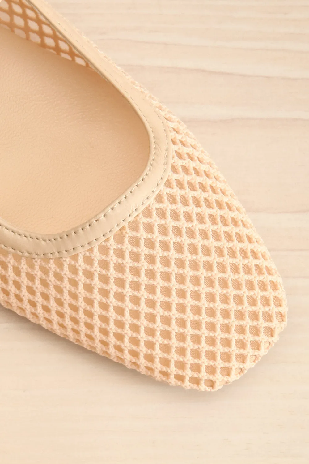 Rodnie | Raffia Beige Ballerina Flats