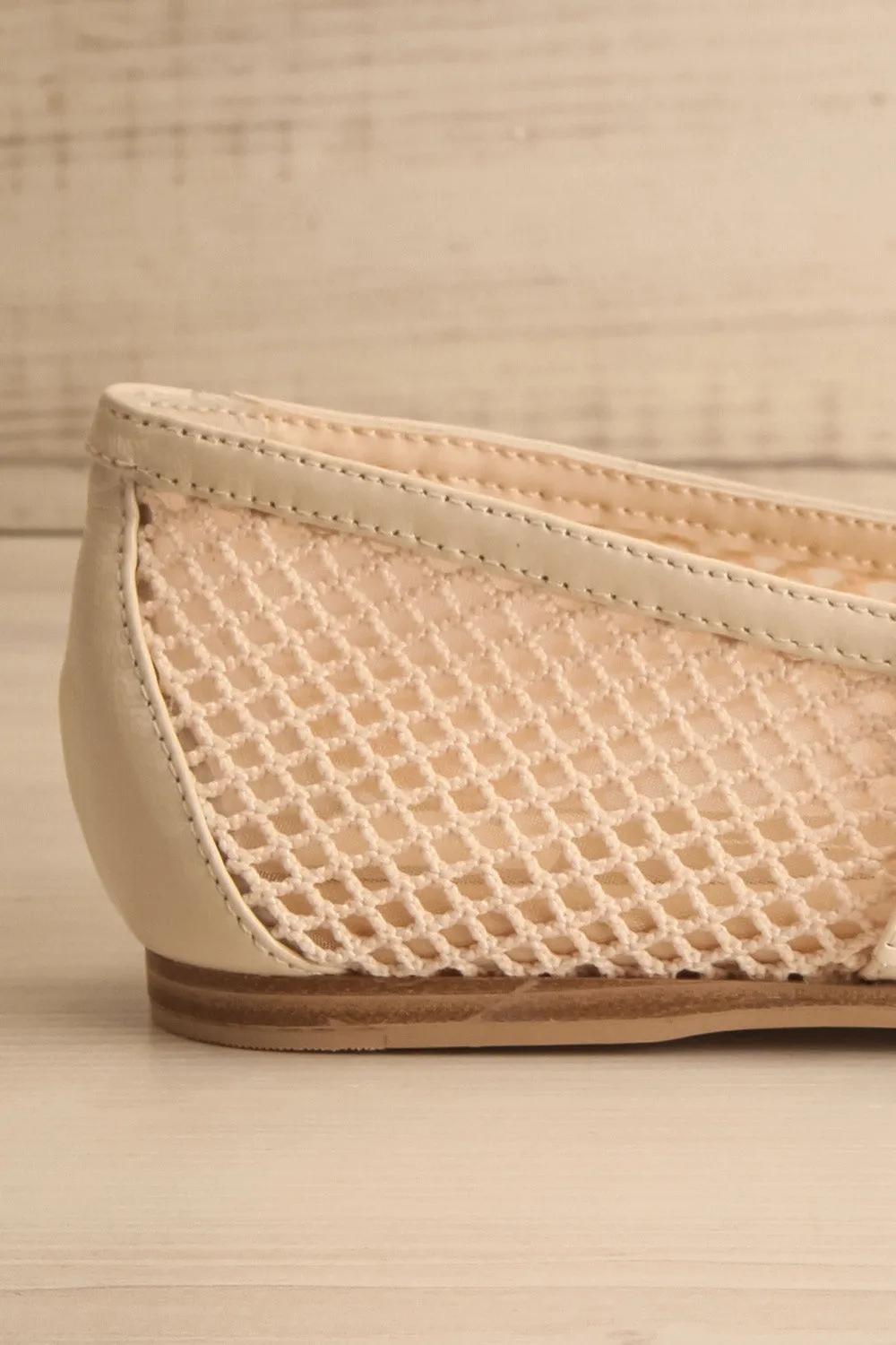 Rodnie | Raffia Beige Ballerina Flats
