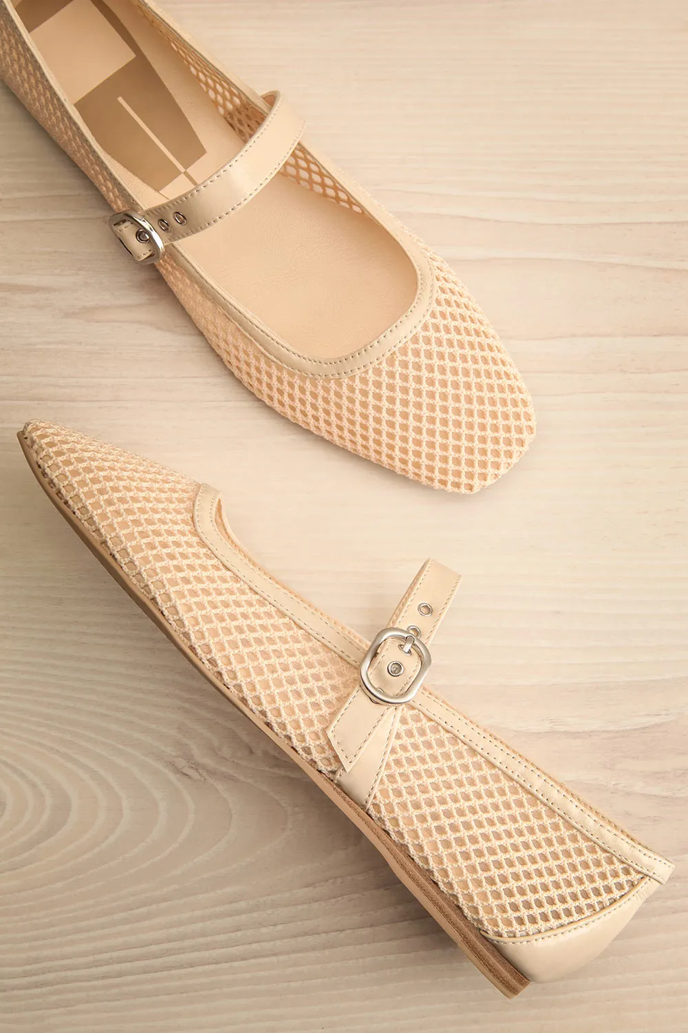 Rodnie | Raffia Beige Ballerina Flats