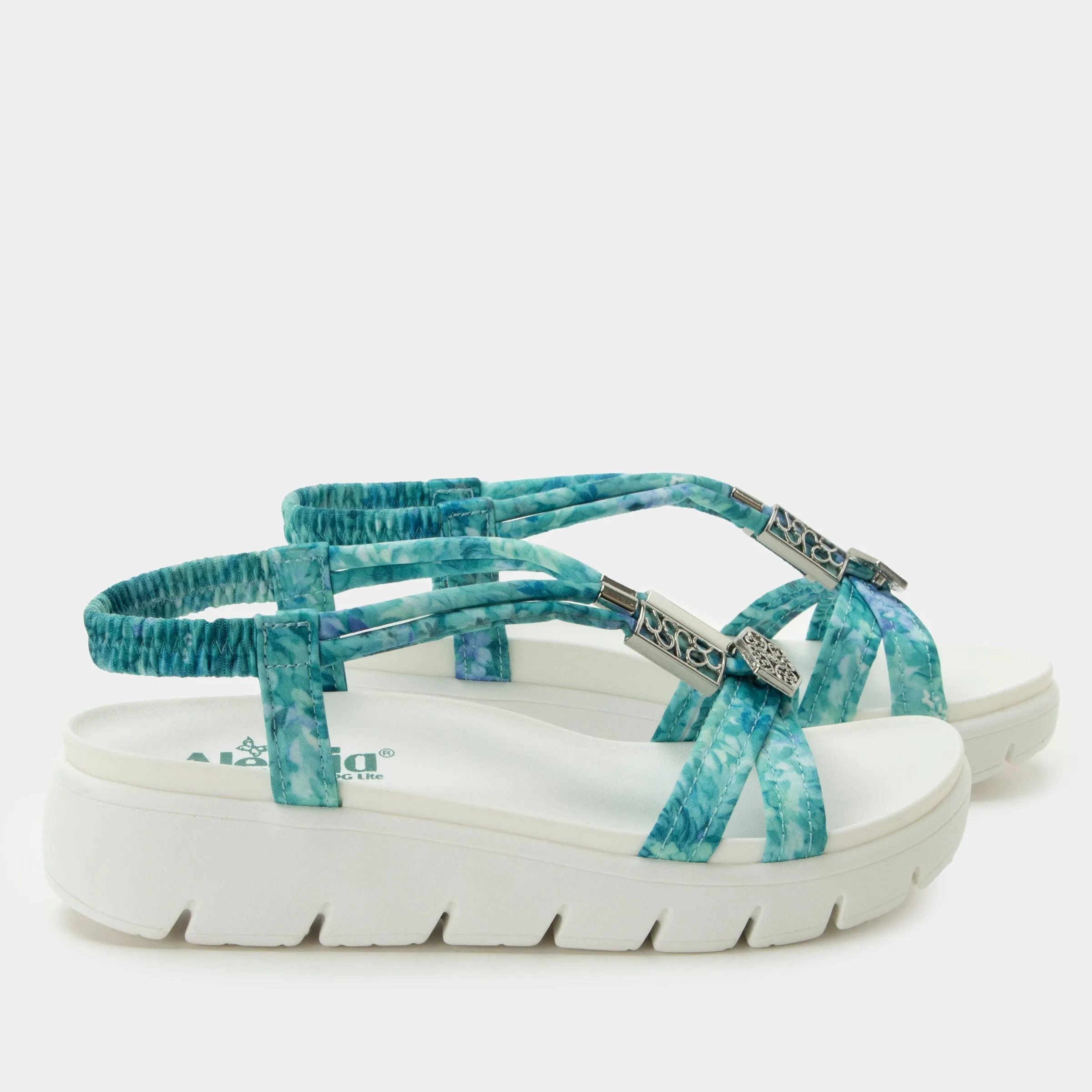 Roz Aqua Flora Sandal