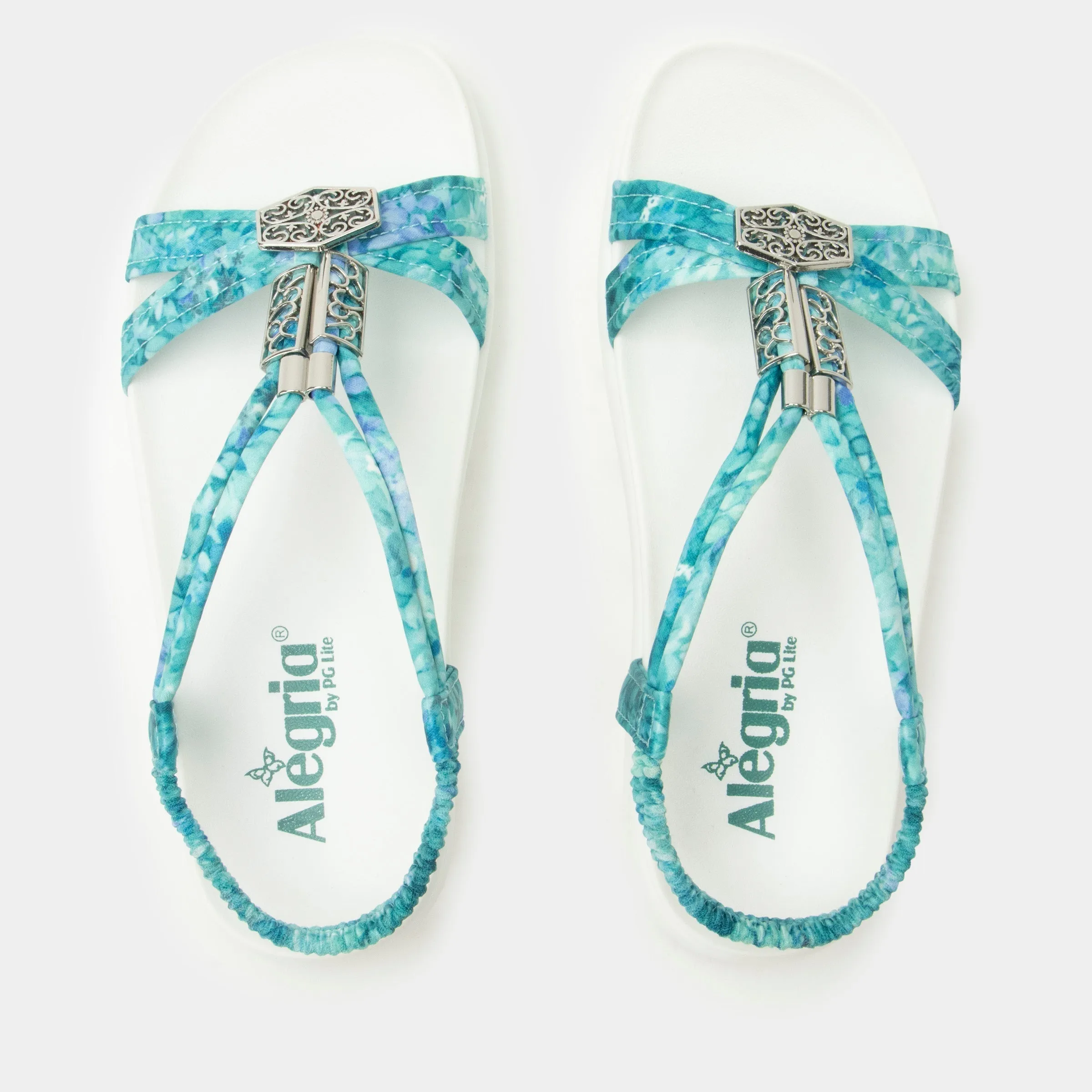 Roz Aqua Flora Sandal