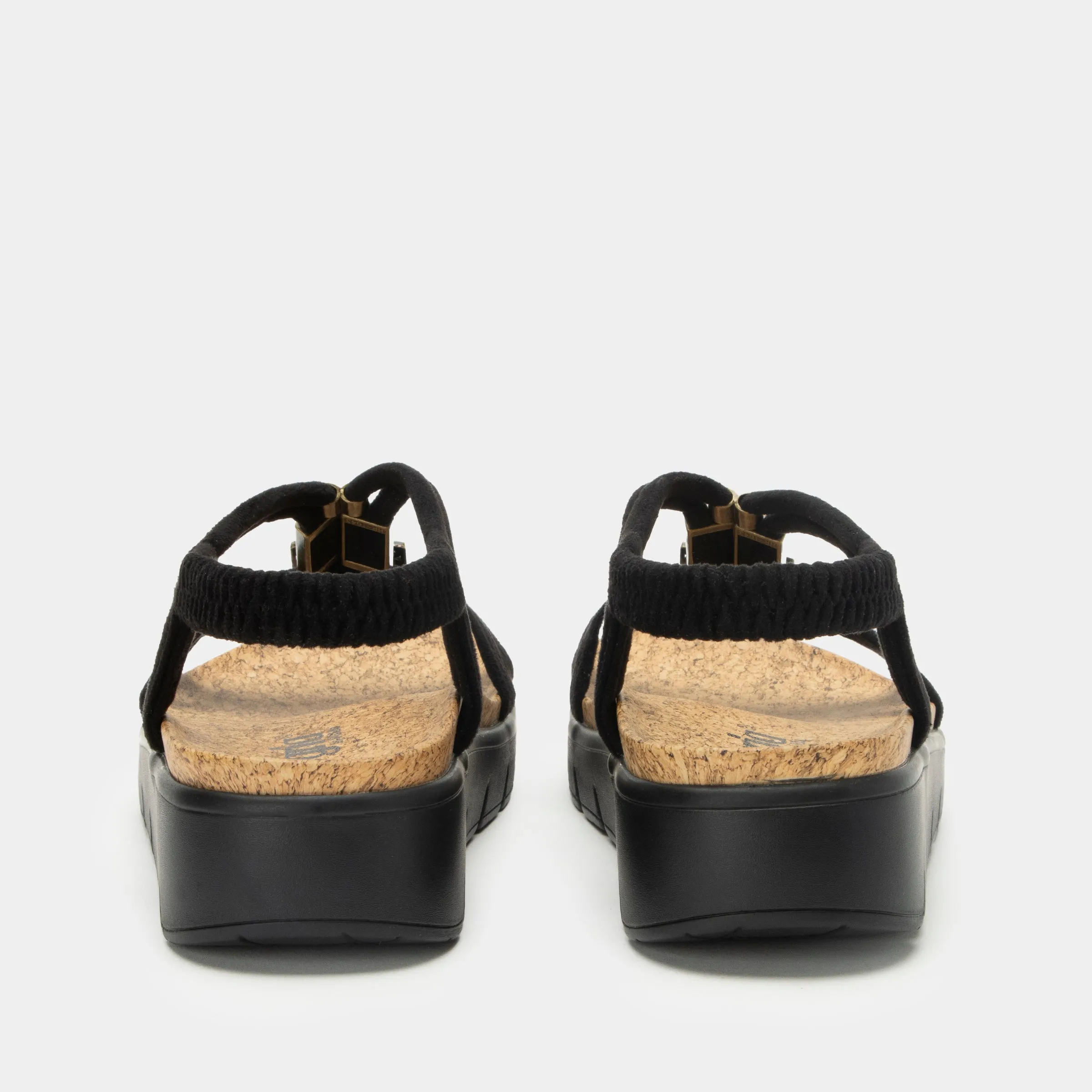 Roz Casual Black Sandal