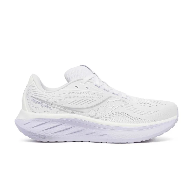 Saucony Women's Ride 18 - White/Thistle