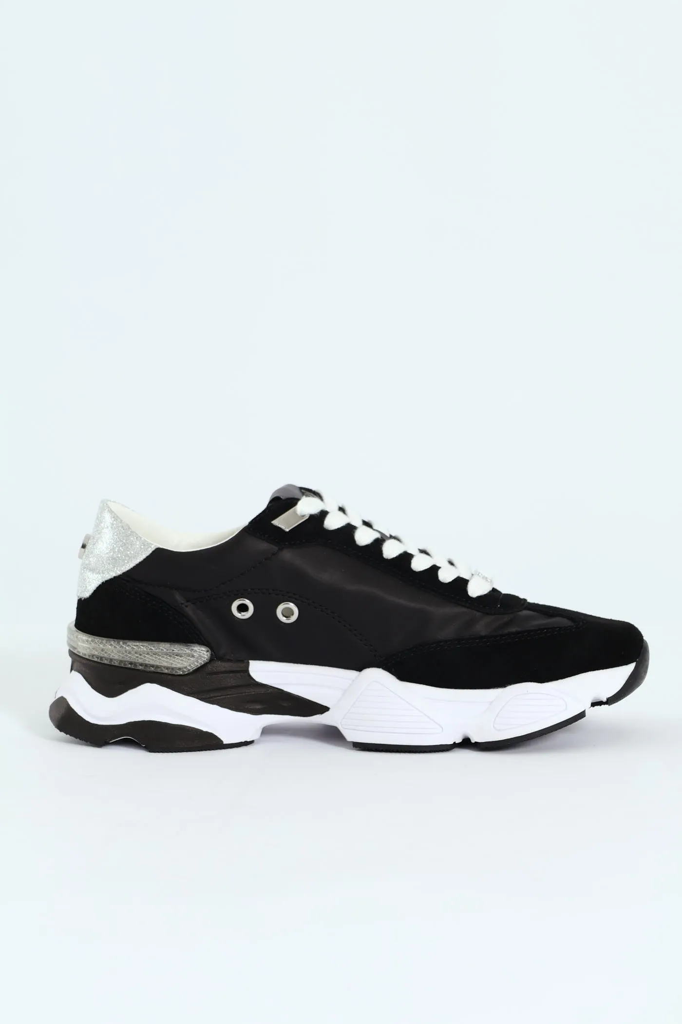 Setback Sportie Sneaker - Black/White