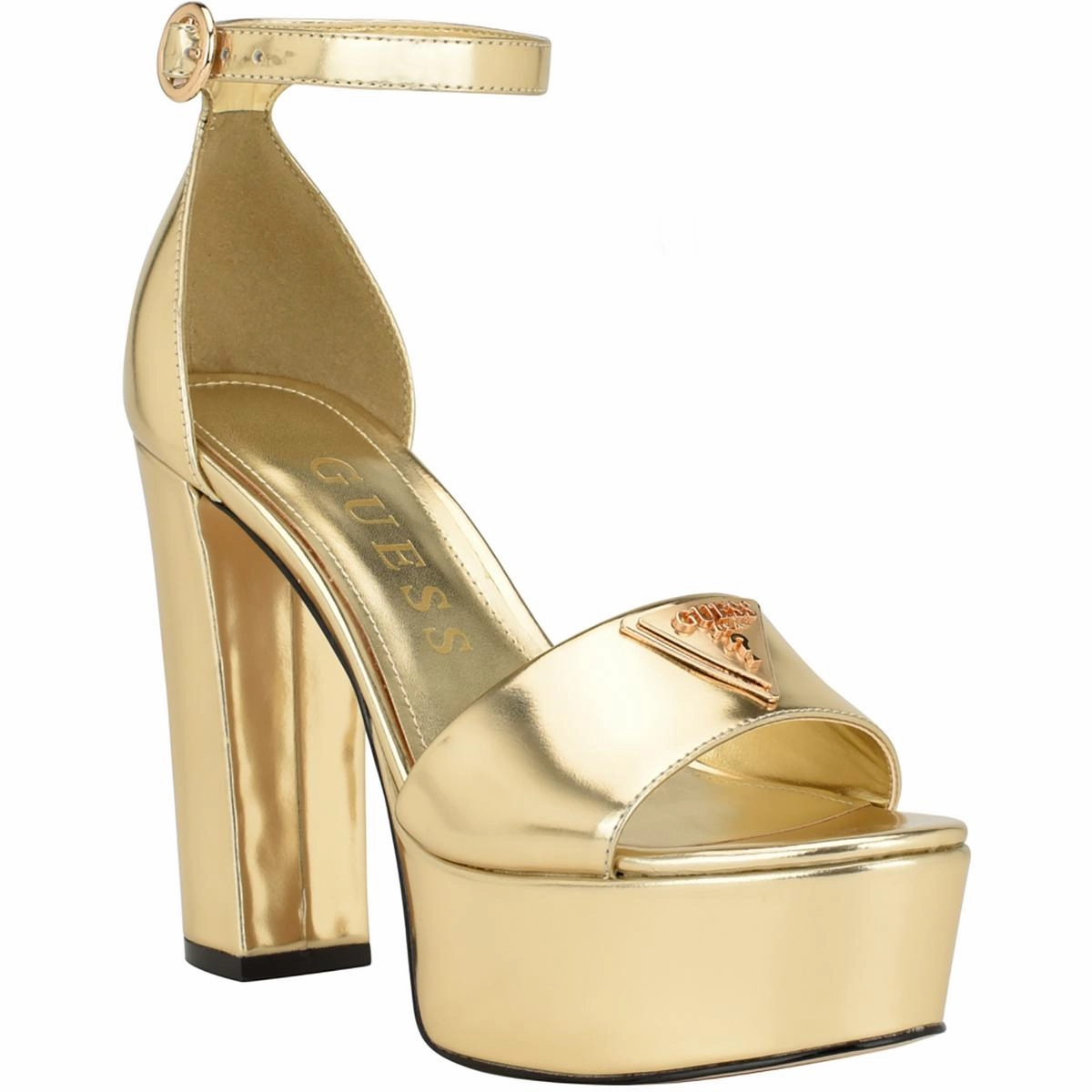 Seton Womens Patent Leather Platform Sandals