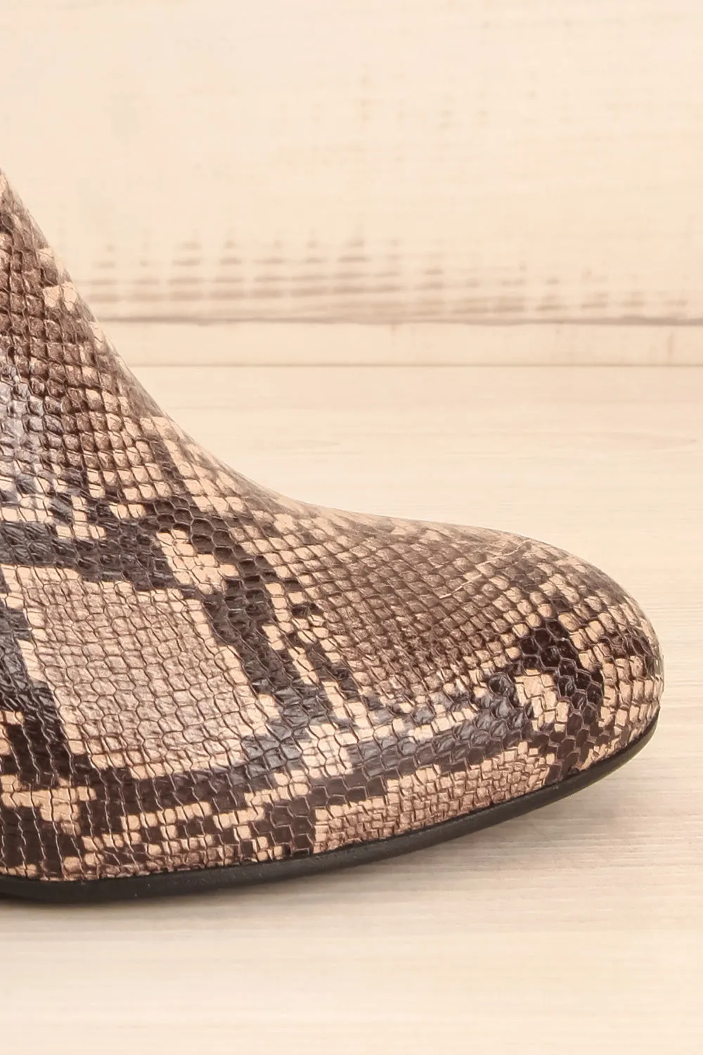 Shilo Python | Ankle Heeled Boots