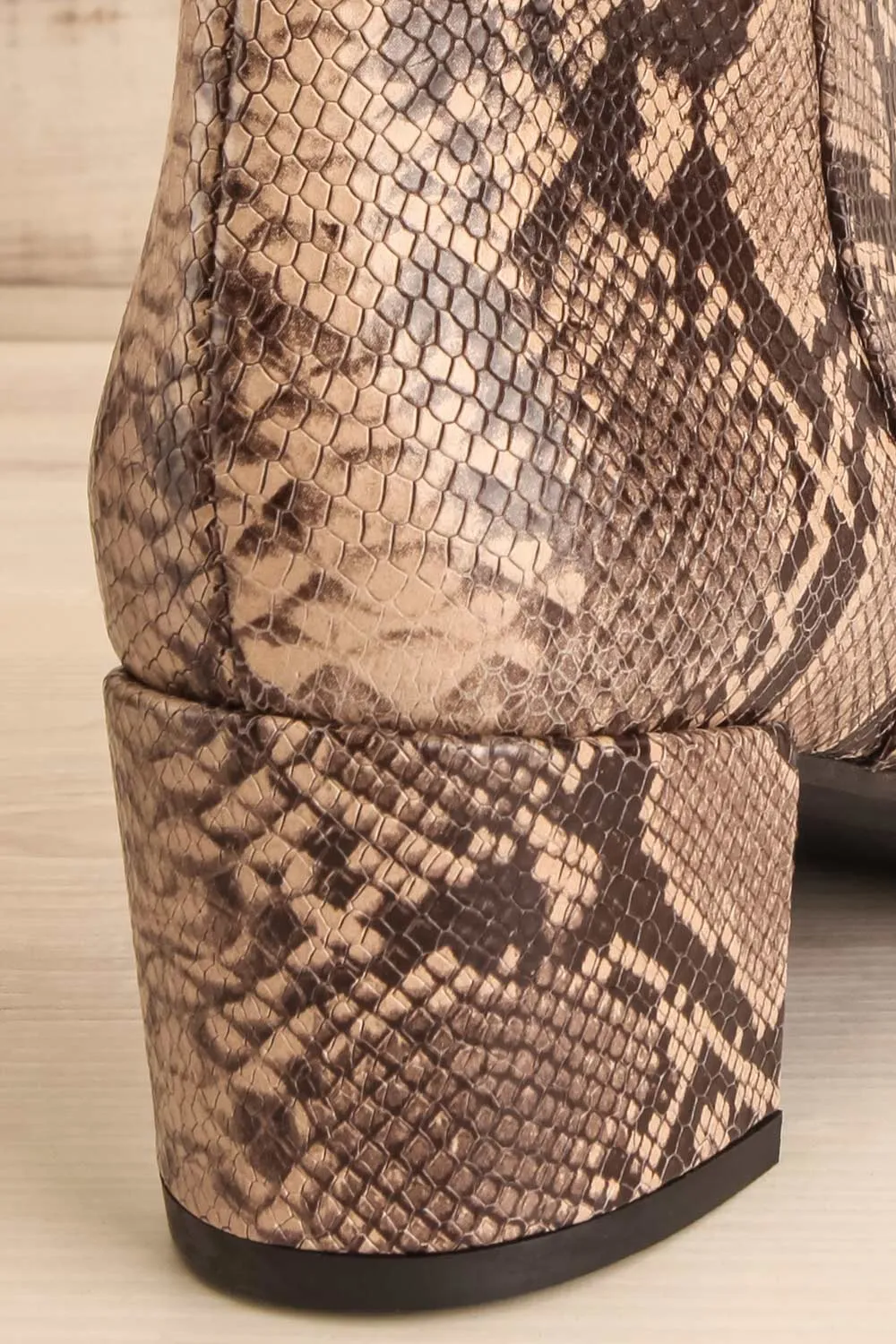 Shilo Python | Ankle Heeled Boots