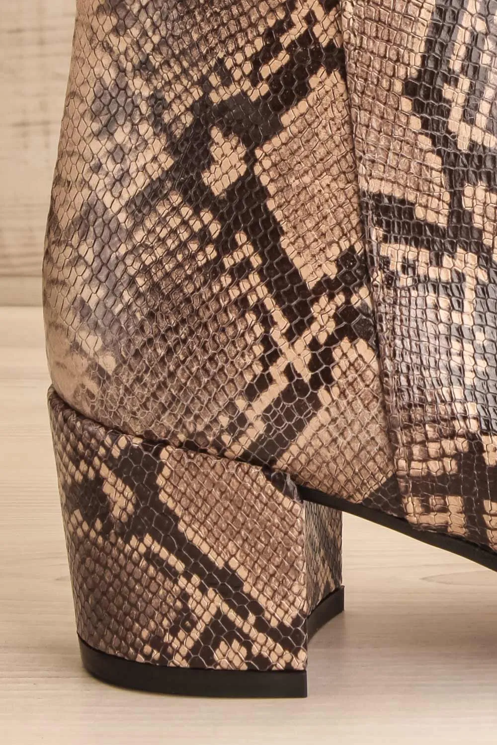 Shilo Python | Ankle Heeled Boots