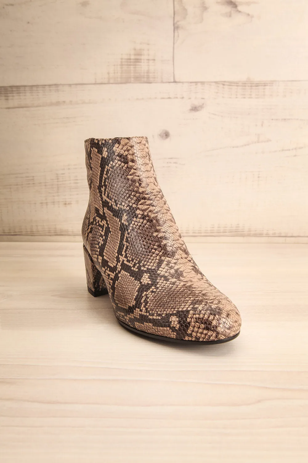 Shilo Python | Ankle Heeled Boots