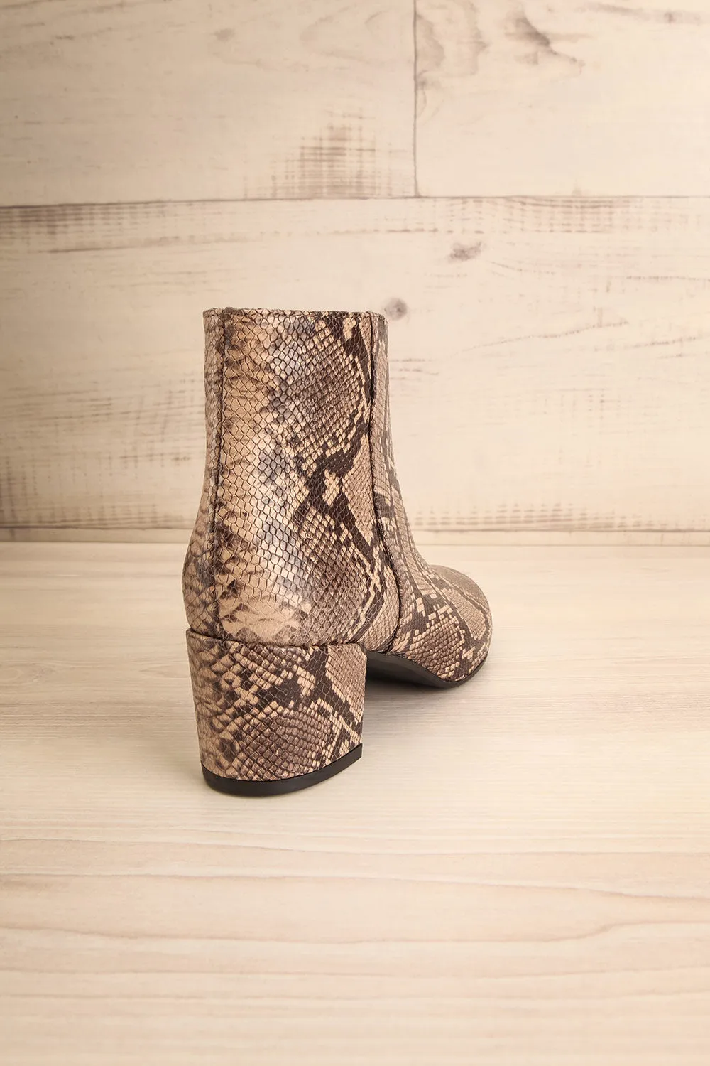 Shilo Python | Ankle Heeled Boots