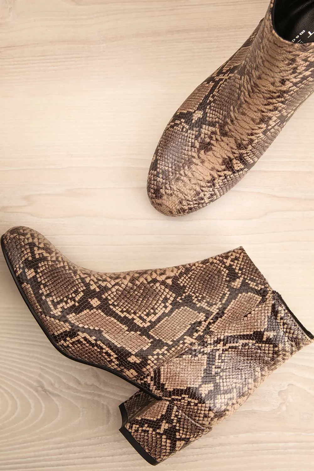 Shilo Python | Ankle Heeled Boots