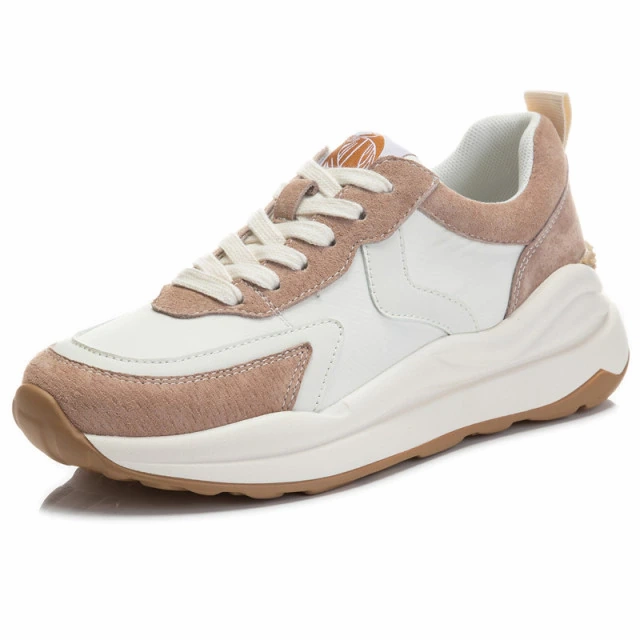Stefany Women's Flat Leather Lace Up Sneaker