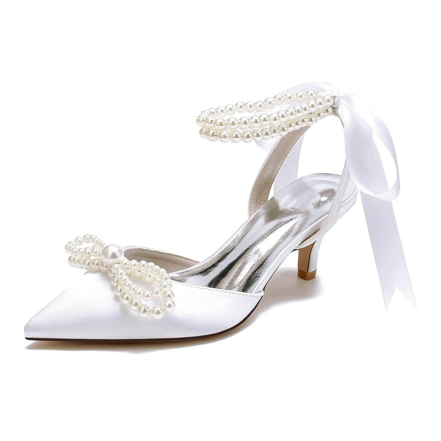 Stiletto Heel 6cm Silk-Like Shoes CK0451