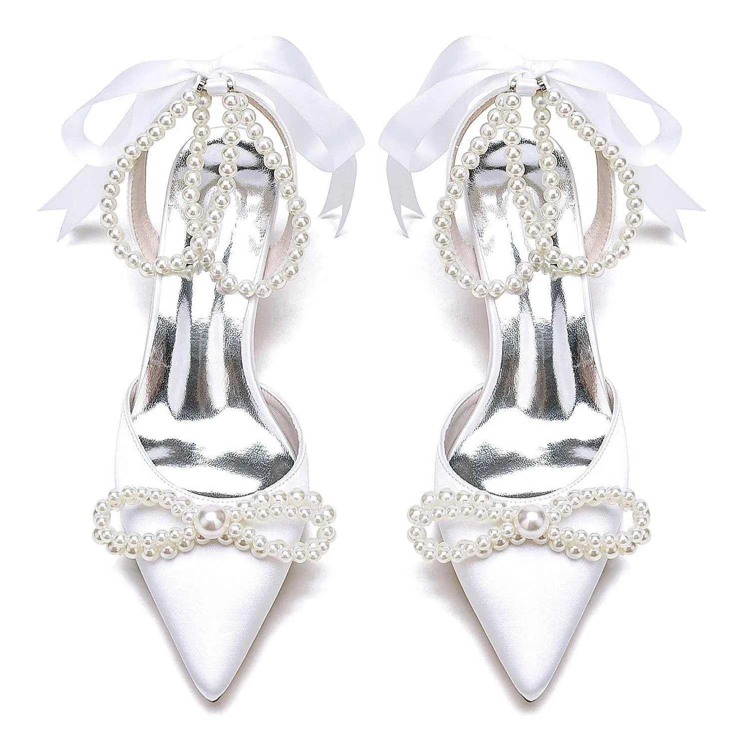 Stiletto Heel 6cm Silk-Like Shoes CK0451