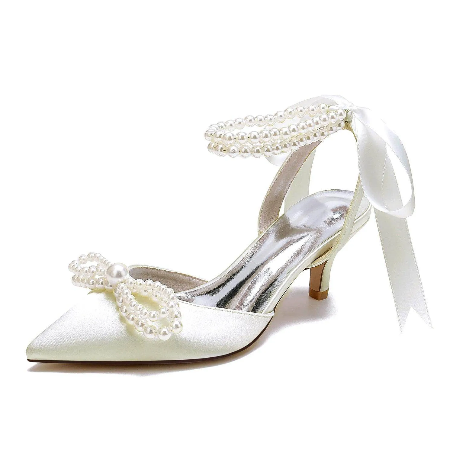 Stiletto Heel 6cm Silk-Like Shoes CK0451