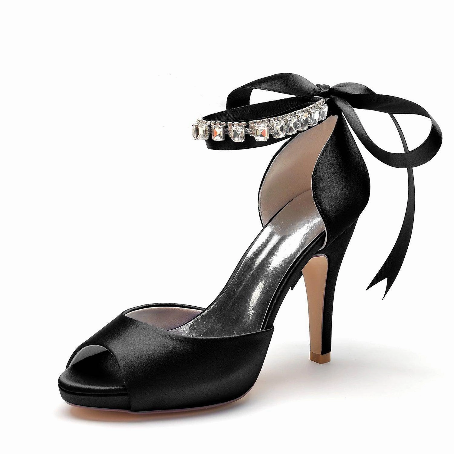 Stiletto Heel 10cm Silk-Like Shoes CK0353