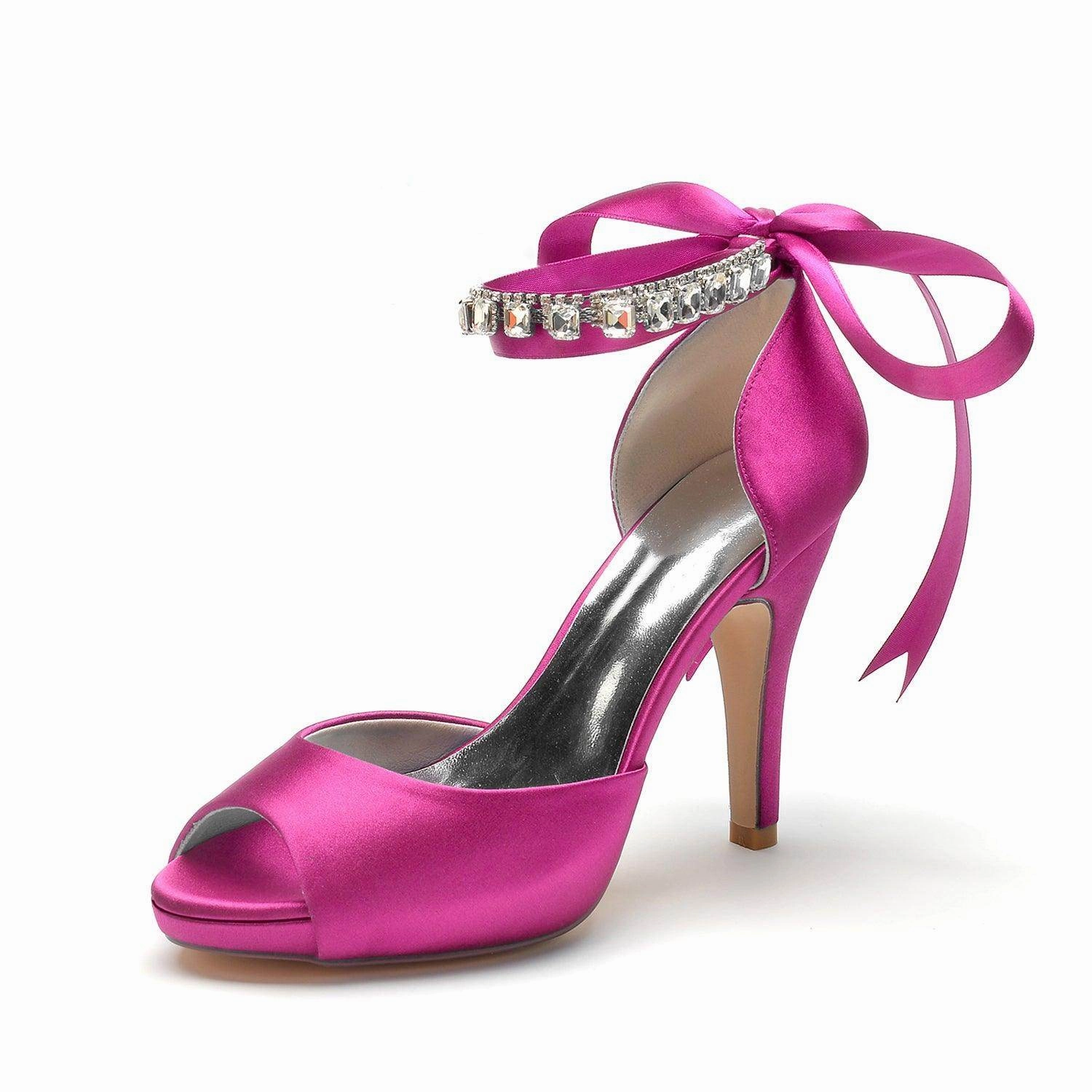 Stiletto Heel 10cm Silk-Like Shoes CK0353