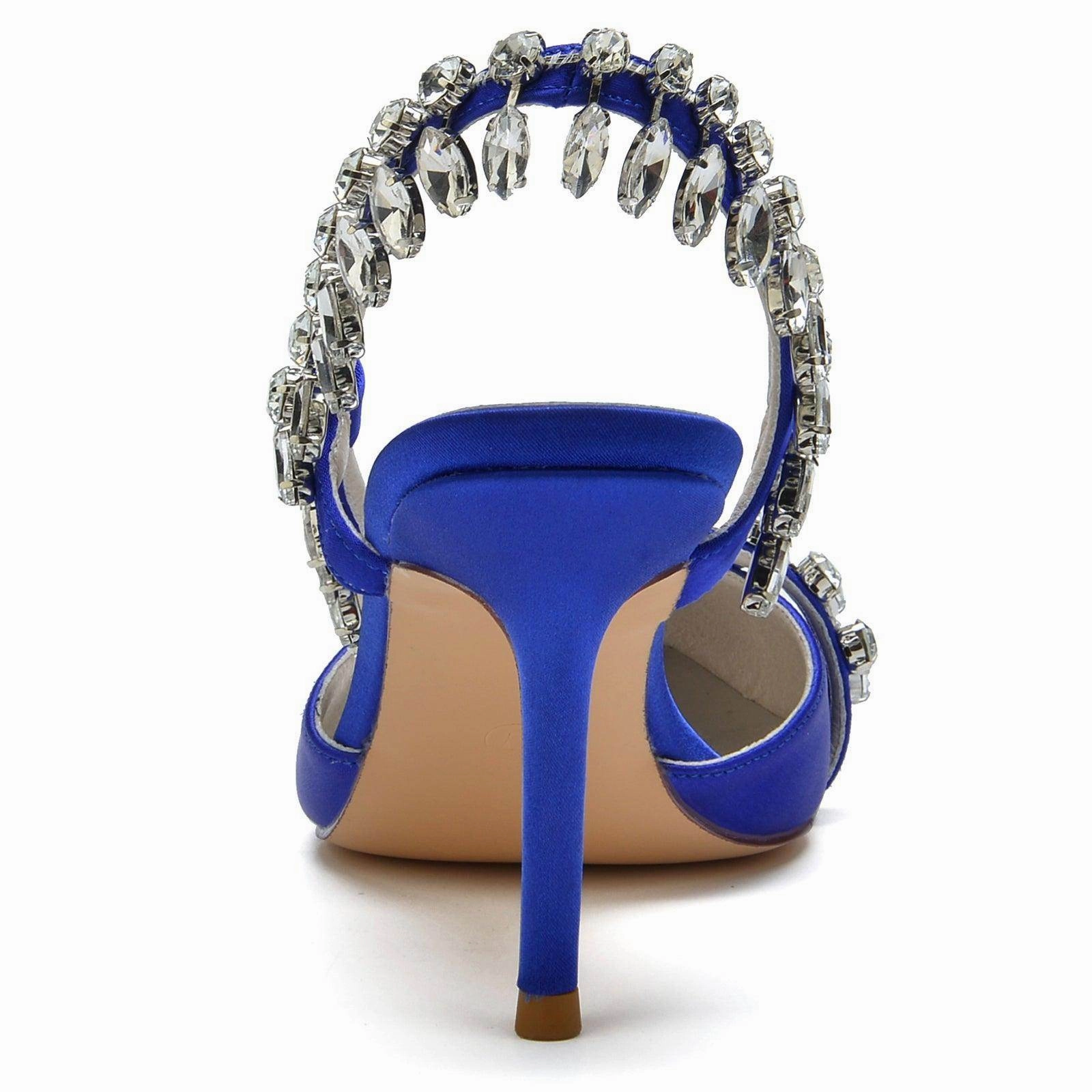 Stiletto Heel 8.5cm Silk-Like Shoes CK0163