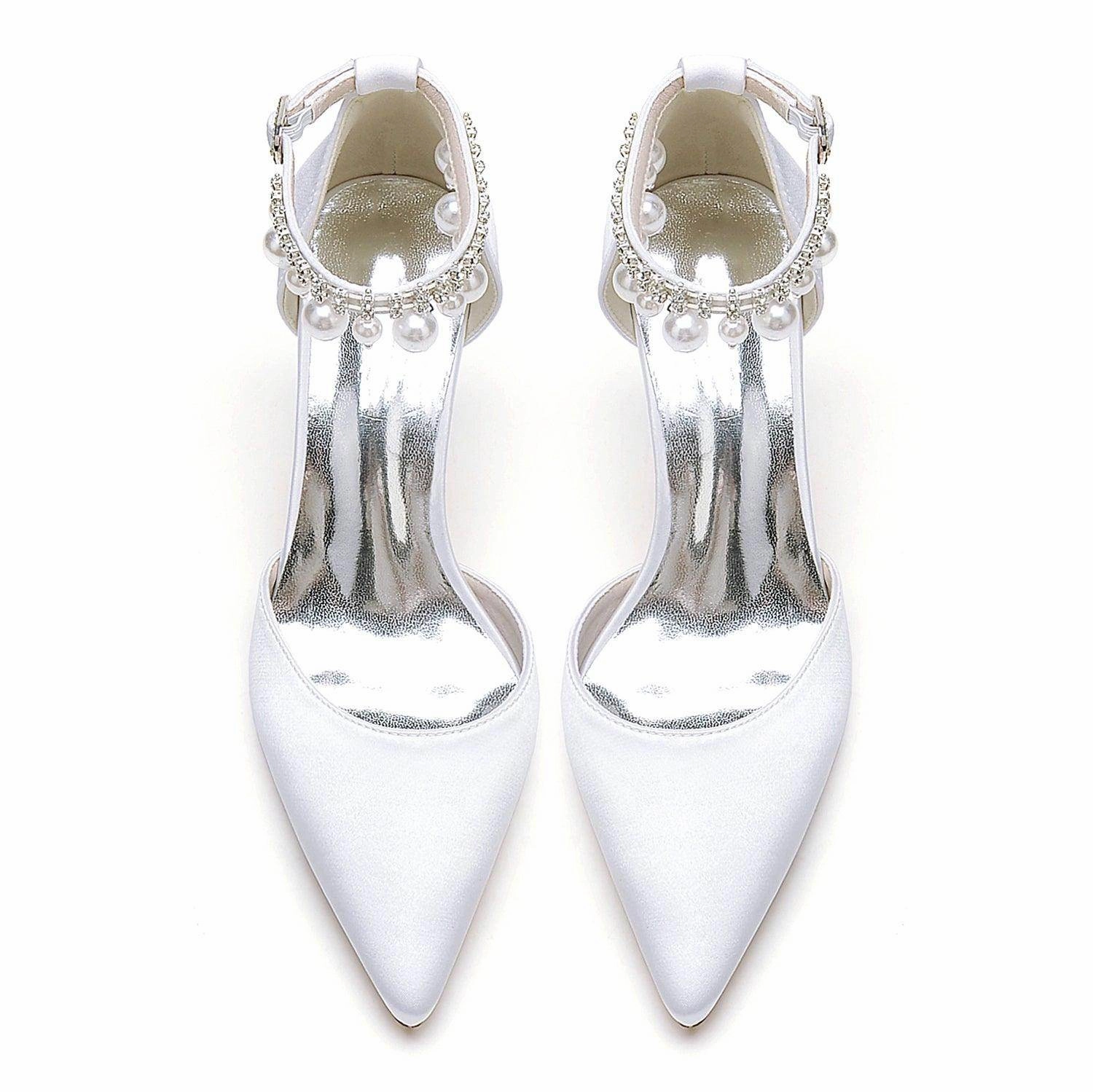 Stiletto Heel 8.5cm Silk-Like Shoes CK0442