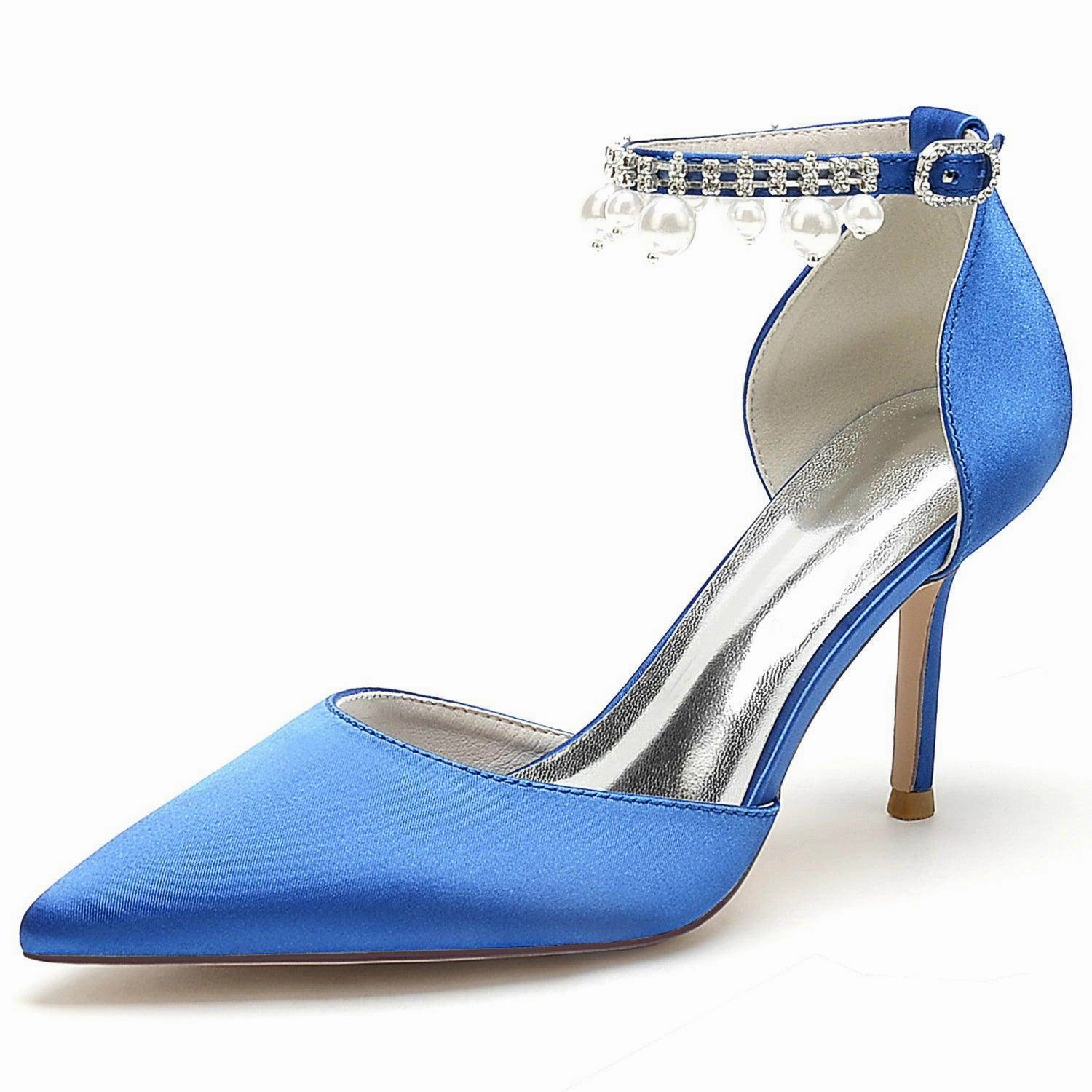 Stiletto Heel 8.5cm Silk-Like Shoes CK0442