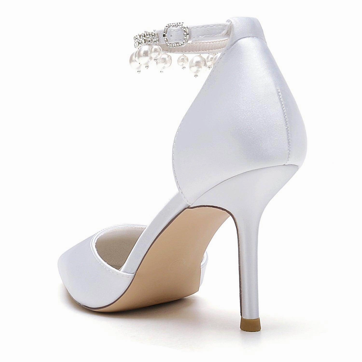 Stiletto Heel 8.5cm Silk-Like Shoes CK0442