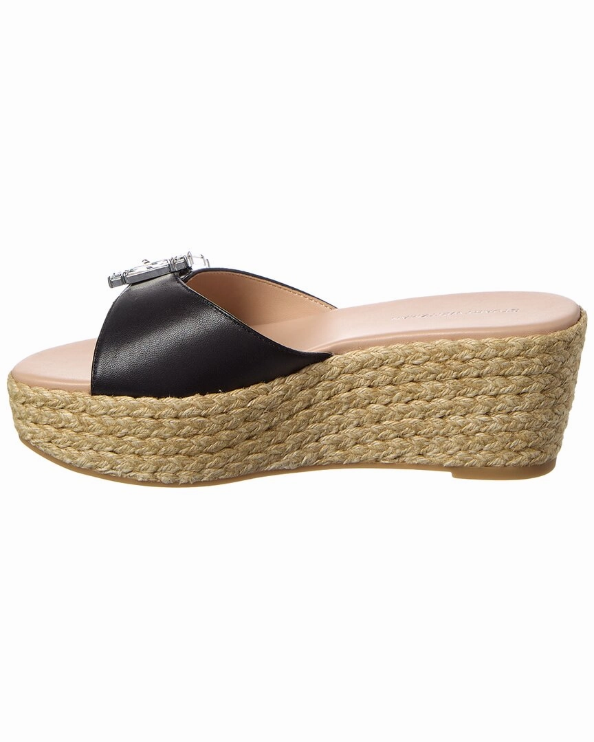 Stuart Weitzman June 75 Leather Wedge Sandal