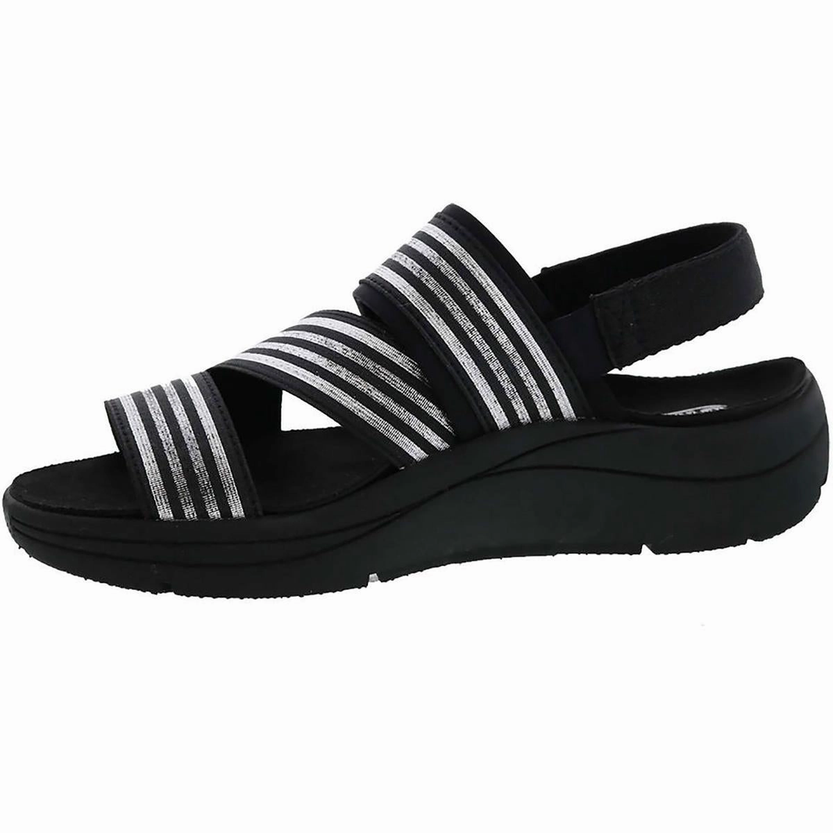 Sutton Womens Open Toe Adjustable Wedge Sandals