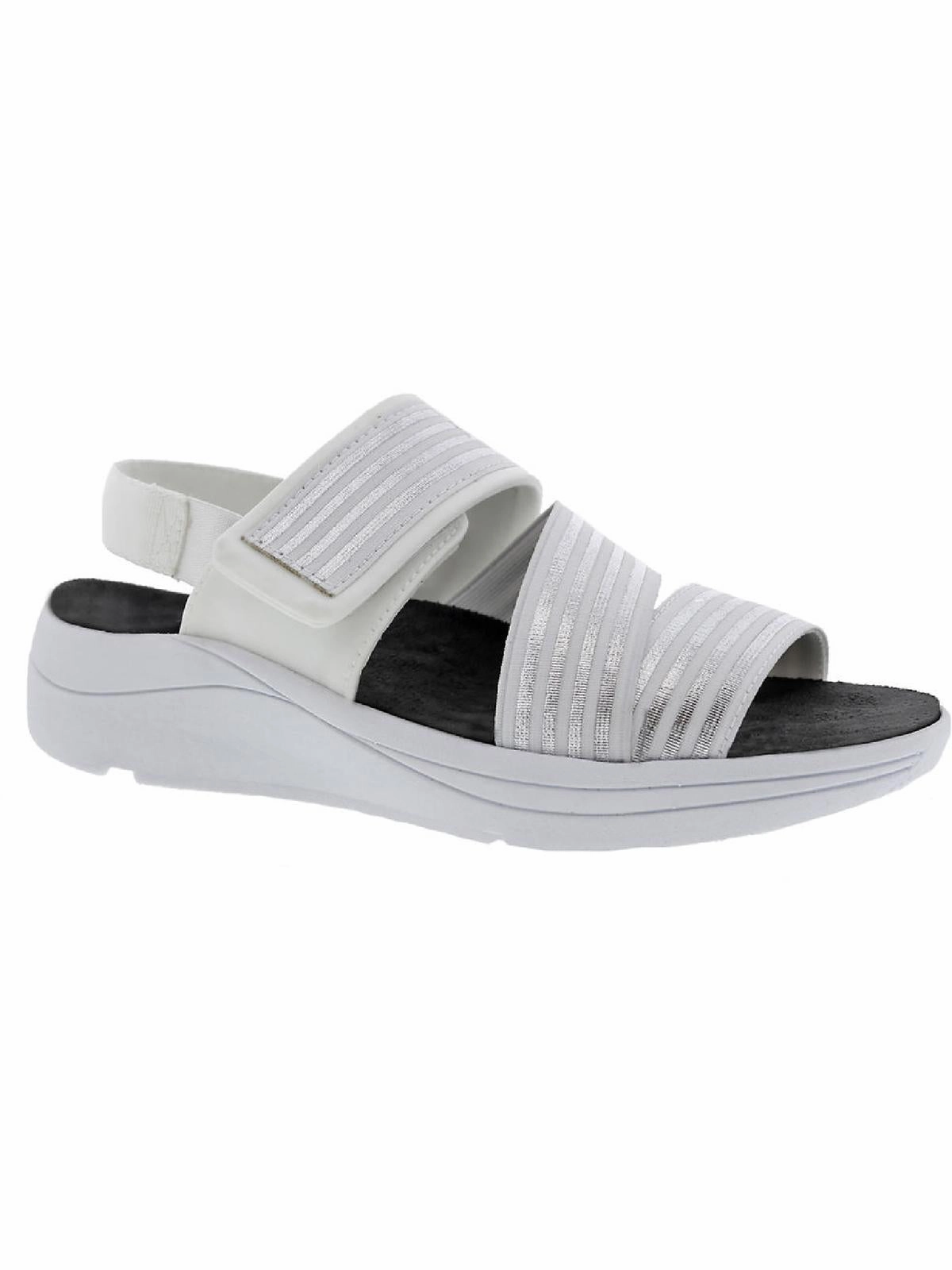 Sutton Womens Open Toe Adjustable Wedge Sandals