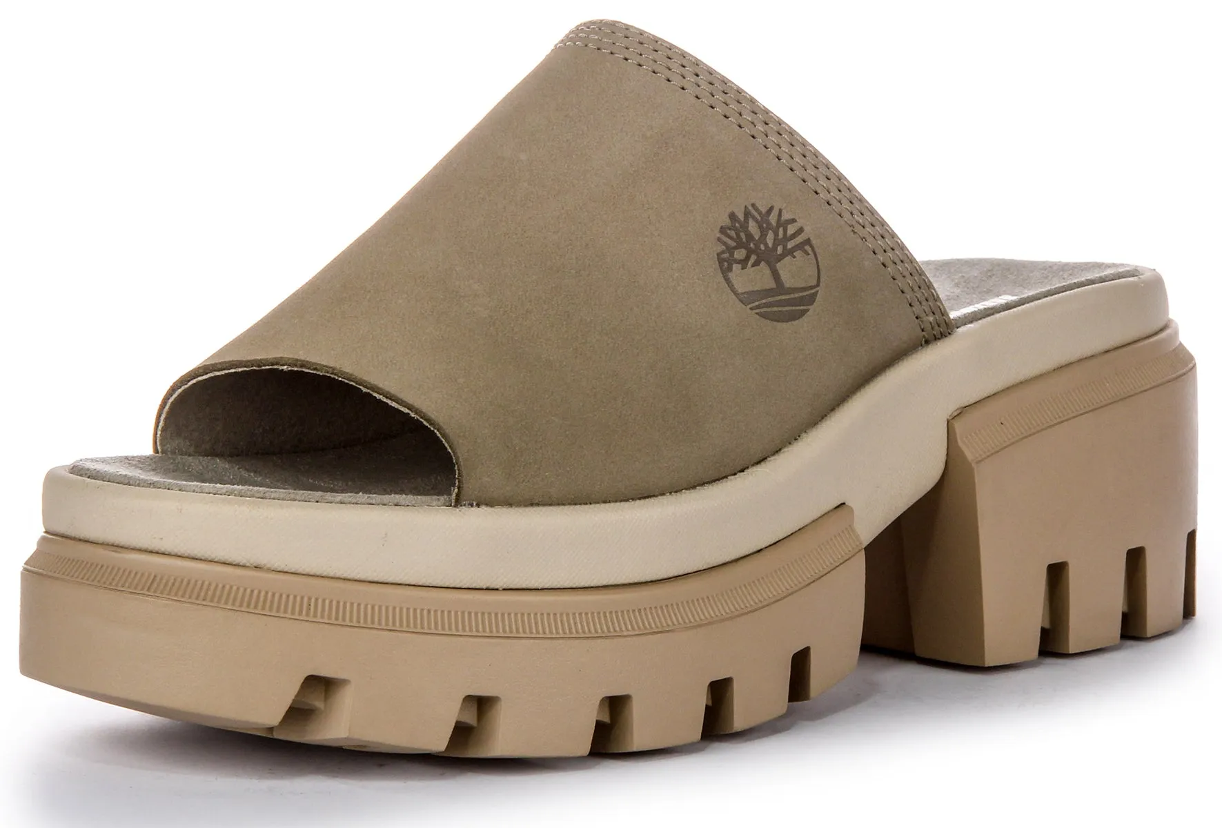 Timberland Everleigh A639M Platform Slide In Taupe