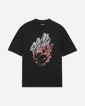 TRAVIS SCOTT X AIR JORDAN CACTUS JACK BLACK TEE (NEW)