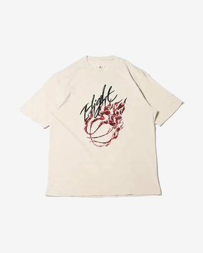 TRAVIS SCOTT X AIR JORDAN FLIGHT GRAPHIC CREAM TEE
