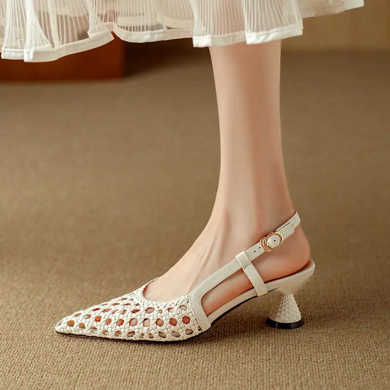USS Shoes Aimee Women's Hollow Leather Elegant Sandals